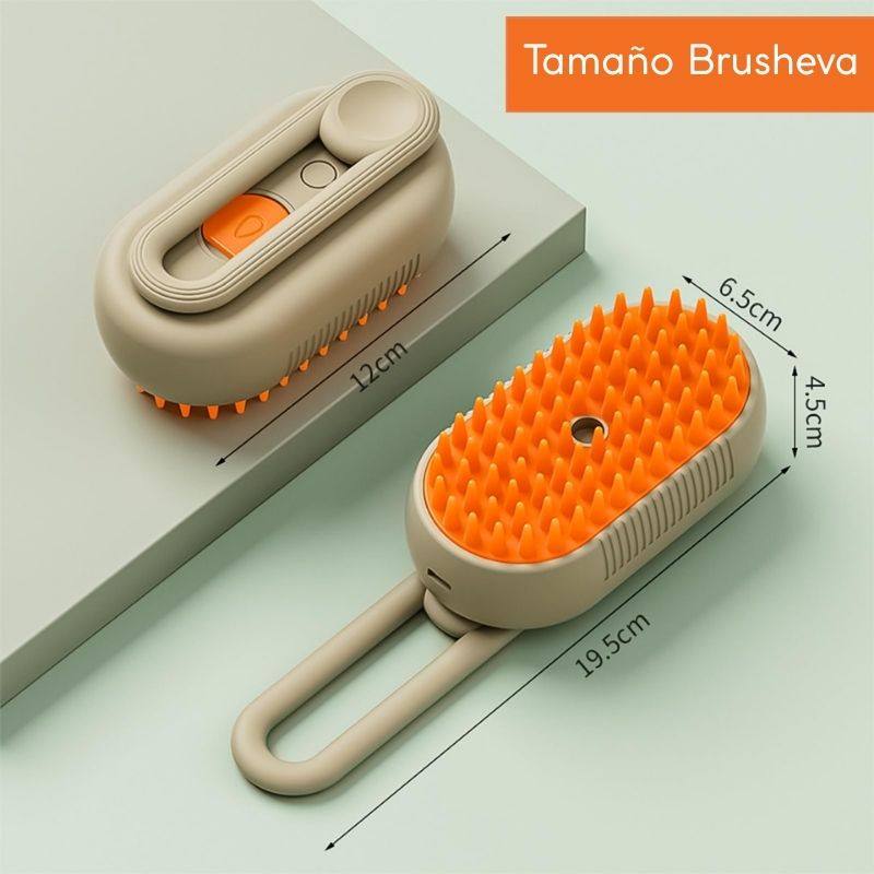 Cepillo de Vapor 3 en 1 BRUSHEVA + 2 Rodillos Quitapelusas (GRATIS)